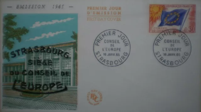 Ersttagsbrief Frankreich 1965 Strasbourg  FDC  +