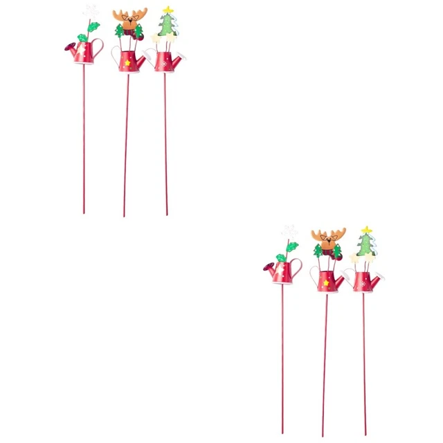 2x Jeu de Jardin En métal De noël Pelouse Signe Décorations de noël En Plein Air