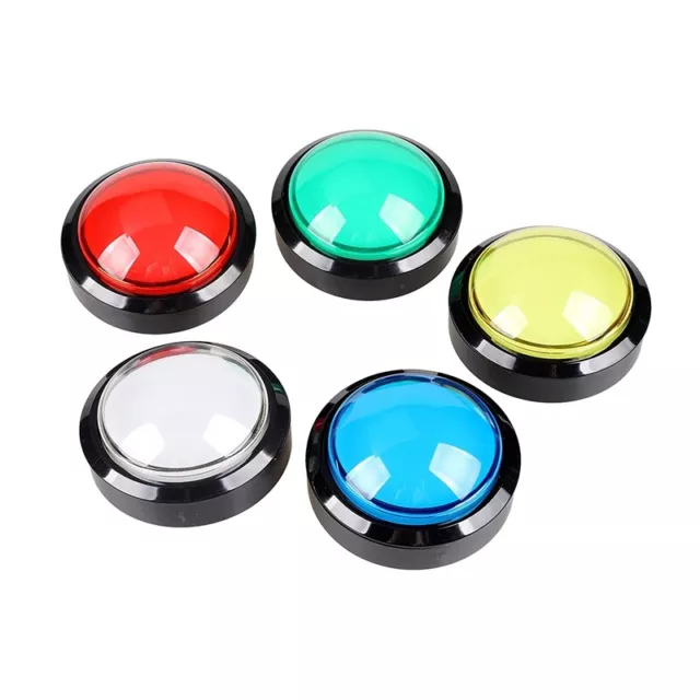 5X Arcade Buttons 60mm Dome 2.36 Inch LED Push Button with Micro-Switch for6344