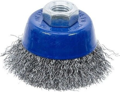 Cepillo Metálico Redonda Corte Hilos Acero ° 65 MM M14 X 2,0MM para Pulidora BGS