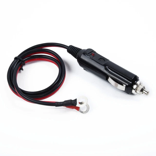 Caricabatterie auto 12V 15A spina accendisigari adattatore Power 50cm/19 pollici nuovo