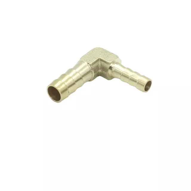 3/8" x 1/4" Hose Barb Elbow Reducer 90 Degree Brass Fitting Water Gas Air Fuel 3/8" x 1/4" Hose Barb Elbow Reducer 90 Degree Brass Fitting Water Gas Air Fuel