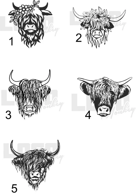 Scotland Caravan Sticker HUGE SCOTTISH HIGHLAND Cow Decal Sticker Caravan Motorhome £29.99 ...