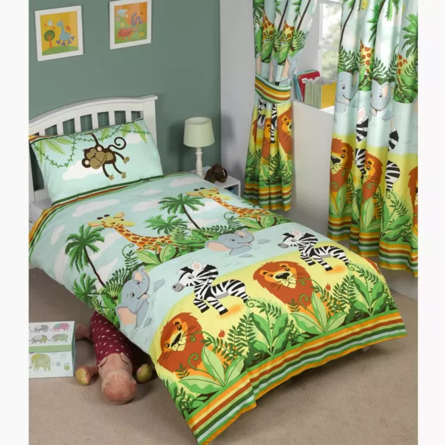 Jungle Tastic Animal Themed Bedding Bedroom – Single, Toddler & Double Sizes