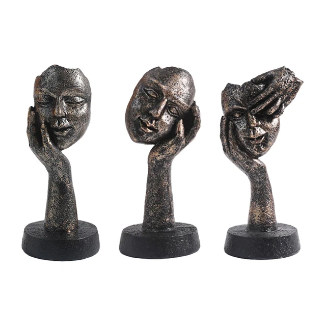 Statue de collection résine abstraite Figure artisanat pour la maison
