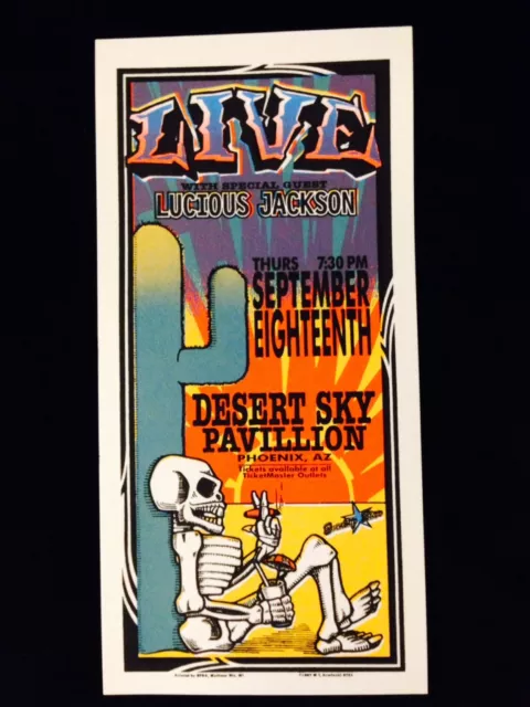 Live-Lucious Jackson-Desert Sky Pavillion-Concert Handbill-Arminski Silkscreen