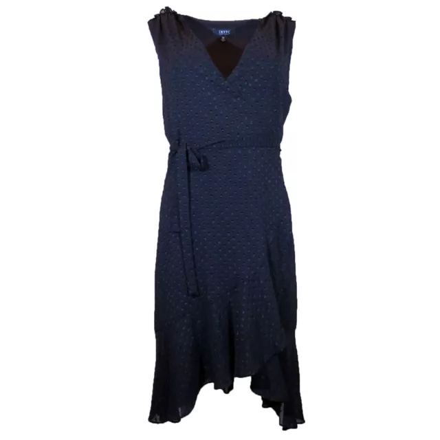 IMNYC Isaac Mizrahi Sleeveless Wrap Dress, Size-S