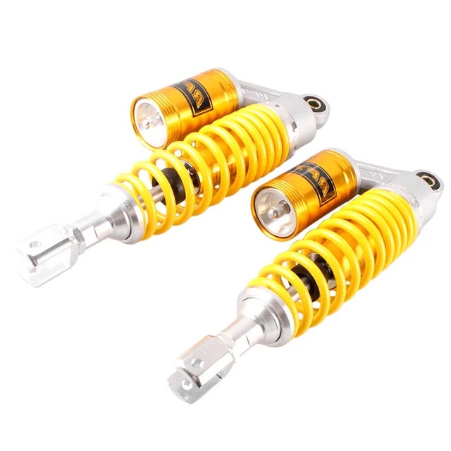 2x Universal 370mm Rear Air Shock Absorbers Spring Suspension For Dirt Bike ATV