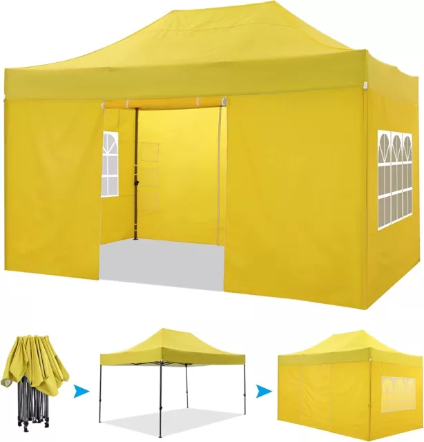 Pavillon Faltpavillon 3x3/3x4,5m Wasserdicht Winterfest Garten Partyzelt Faltbar