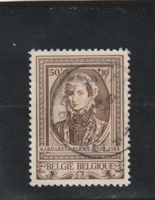 L6165 BELGIQUE  TIMBRE N° Y&T 575 de 1941-42 " Marguerite de Parmes " Oblitéré
