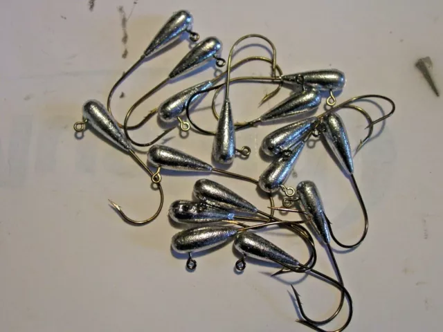 25/TUBE JIG HEADS your choice #1, 1 /0, 2/0, 3/0, 4/0 Eagle Claw hook,  weight. $9.95 - PicClick