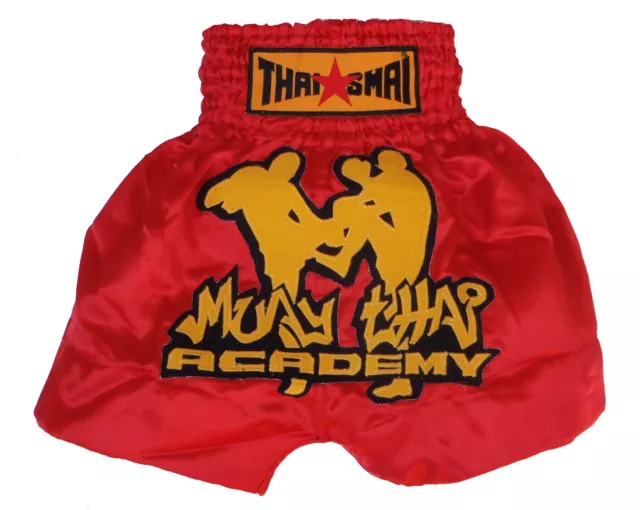 Short boxe Thaïlandaise Muay Thai THAISMAI satin vert toutes tailles