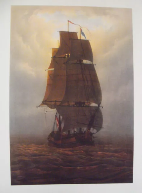 NEU Caspar David FRIEDRICH Segelschiff im Nebel, hochwertiger Lichtdruck Rarität