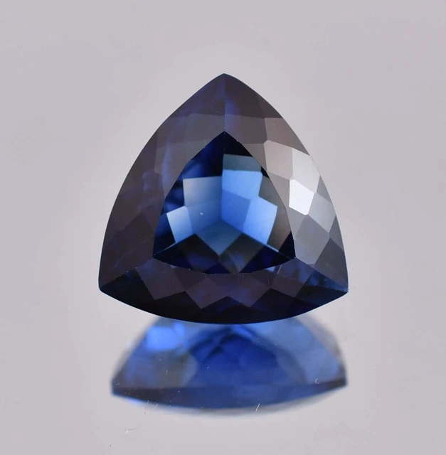 16 x 16 mm 19.20 Ct Natural Royal Blue Ceylon Sapphire Gemstone (GIT) Certified