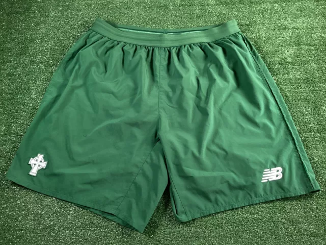 Celtic FC 2018-19 Away Shorts - New Balance Mens GB Size 3XL - Green