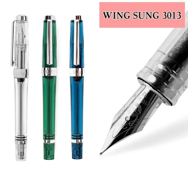 Wing Sung 3013 Paili 013 Vakuumfüllung Füllfederhalter Füllhalter (Transparent)