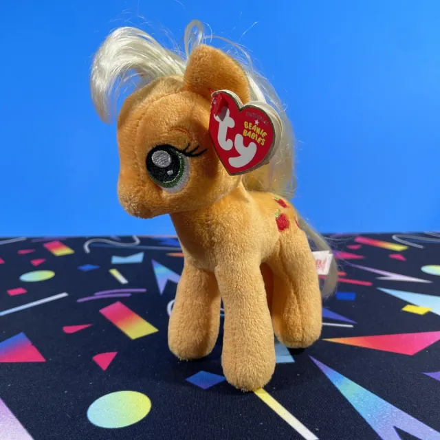 Ty Beanie Babies Apple Jack My Little Pony 7” Plush NWT New With Tags 2014