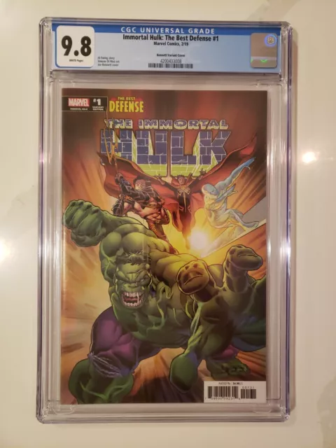 Immortal Hulk Best Defense 1 Bennett variant CGC 9.8 Marvel Comics 2019