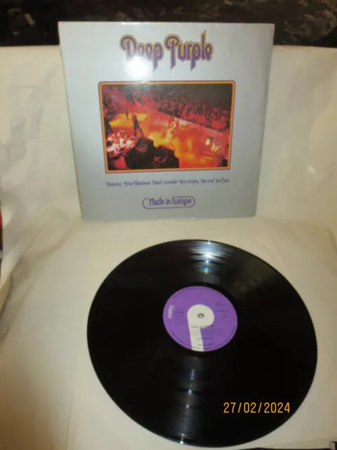 DEEP PURPLE - MADE IN EUROPE,First Press Germany 1976,FOC,Purple 1C 064-98 181, 3