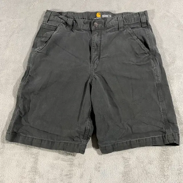 CARHARTT SHORTS MENS 34 Gray Relaxed Fit Workwear Construction Menswear ...