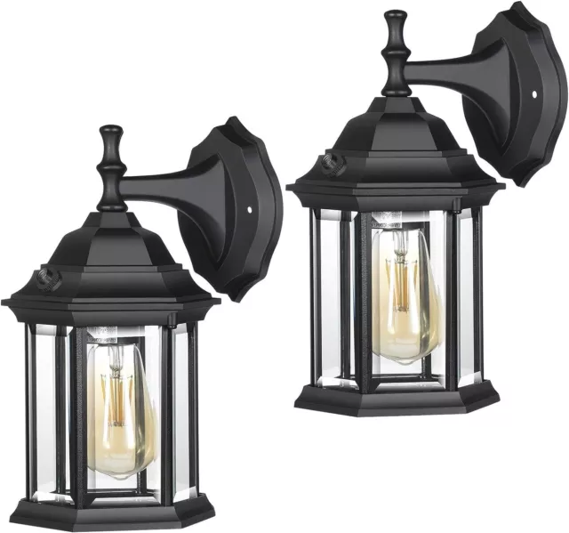 DEWENWILS 2 Pack Outdoor Wall Light Sconce Dusk to Dawn Exterior Light Fixtures