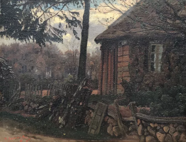Impressionist Per Gummeson 1858-1928 Landscape With Old Kate - Sweden