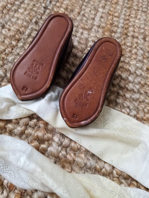 ancienne  chaussures avec chaussettes poupée Jumeau Steiner Bru taille 12 2