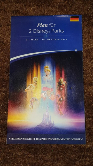 Disneyland Paris Parkplan ZU VERKAUFEN! - PicClick DE