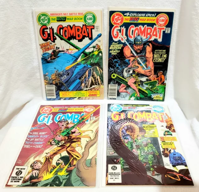 1982 G.I. Combat #256 257 258 262 4x Lot DC Comics Joe Kubert Haunted Tank ~ VF