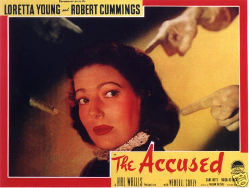 The accused Loretta Young Movie poster print