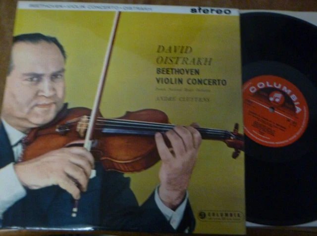 DAVID OISTRAKH - CLUYTENS / BEETHOVEN violin concerto / COLUMBIA SAX 2315 S/c DAVID OISTRAKH - CLUYTENS / BEETHOVEN violin concerto / COLUMBIA SAX 2315 S/c
