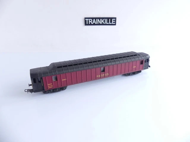 Voiture Postale SMCF HO Tout Métal – Paris/Lyon – Occasion – 1/87e