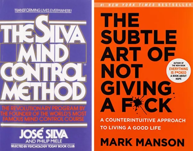 Combo Set of 2 Books (Silva Mind Control Method+Subtle Art of Not Giving a Fuck)