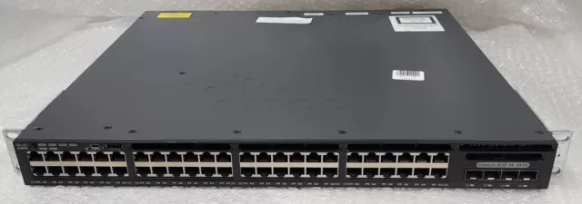 Cisco Catalyst, WS-C3650-48TS-L, 48 x 1GbE RJ45 + 4x 1GbE SFP Port 1U Switch