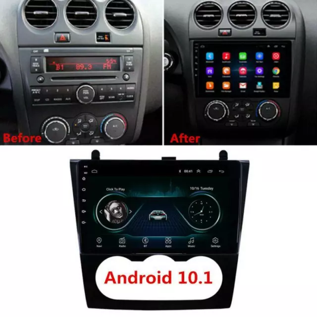 Android 10.1 Car For Nissan Altima Teana 9" Radio GPS Player Navigation 2008-12