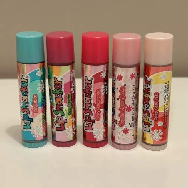 Bonne Bell Lip Smackers Holiday Snowflake Set Lot Vintage