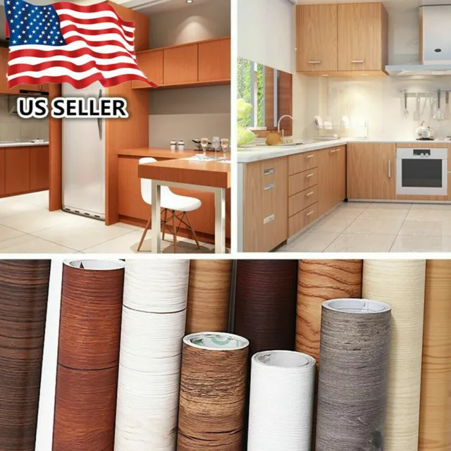 16.4ft Wood Grain Wallpaper Peel&Stick Vinyl Film Wallpaper Self Adhesive Decor