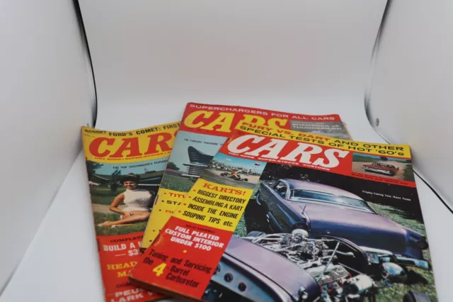 Car Magazine Lot 3 Issues January, March, & May 1960