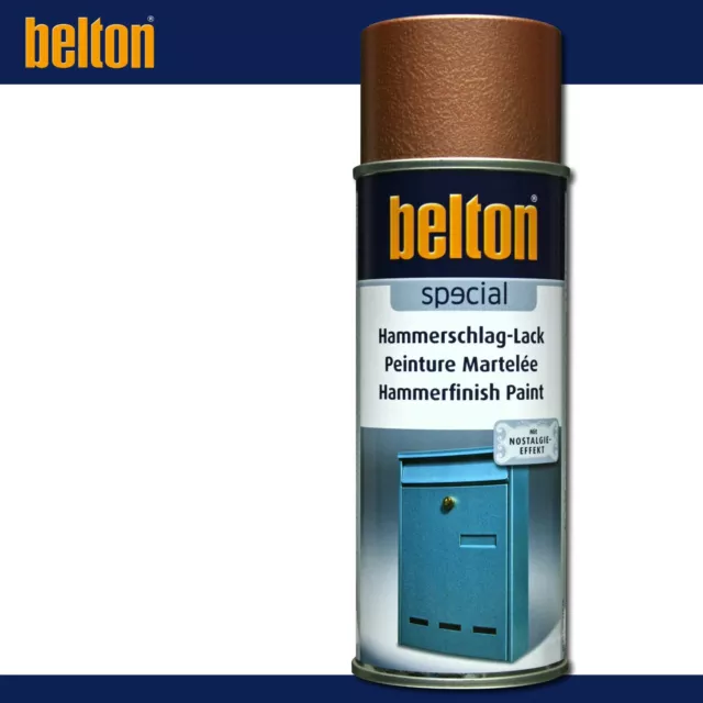 400 ML Peinture Belton Spécial Hammerschlag-Lack Cuivre Imperméable