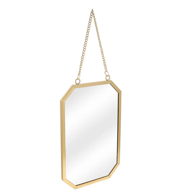 Espejo cosmético colgante vidrio colgante de pared marco artístico espejo