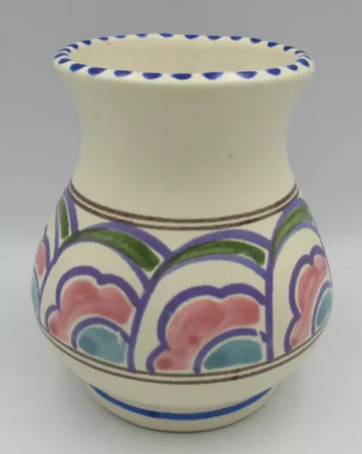 Honiton Pottery Devon Hand Painted Decorative Ceramic Vase Made in England