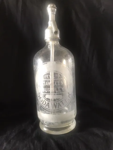 Vintage  Stawells Burnley  Soda Syphon