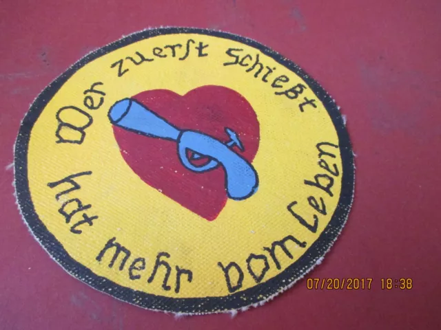 Wwii Luftwaffe Fighter  9/Jg 1 Pistol /Heart Insignia  Jacket Patch
