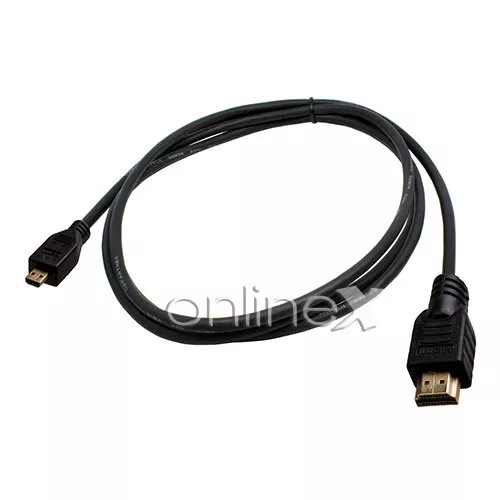 Cable HDMI Macho a MICRO HDMI para Smartphone Tablet 1m Ethernet Baño Oro a1638 2