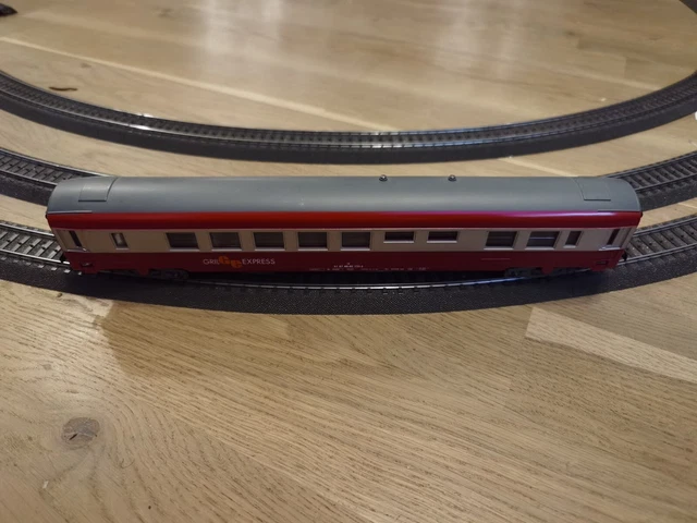 Voiture Voyageurs Jouef SNCF Restaurant Grill Express - Réf. 5482, Rouge Et Gris - Modèle De Train Miniature D'occasion