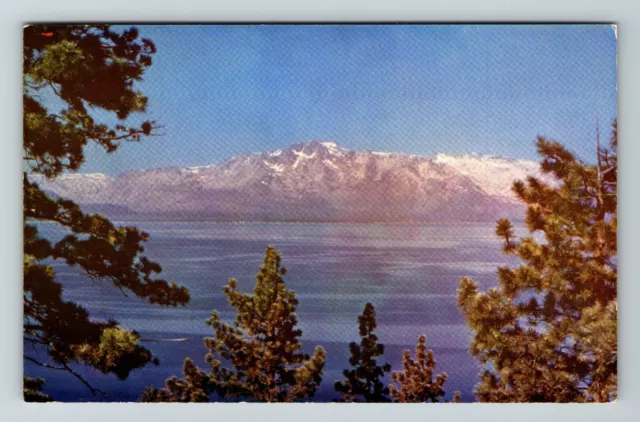 Lake Tahoe CA-California, View Of Mt Tallac  Vintage Postcard