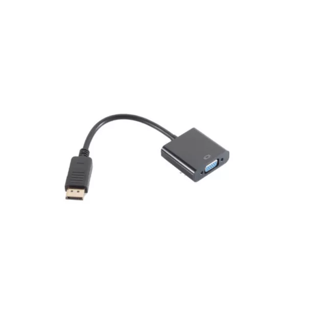 DisplayPort zu VGA Adapter DP Stecker auf  VGA Buchse V1.2 Konverter Beamer Mac