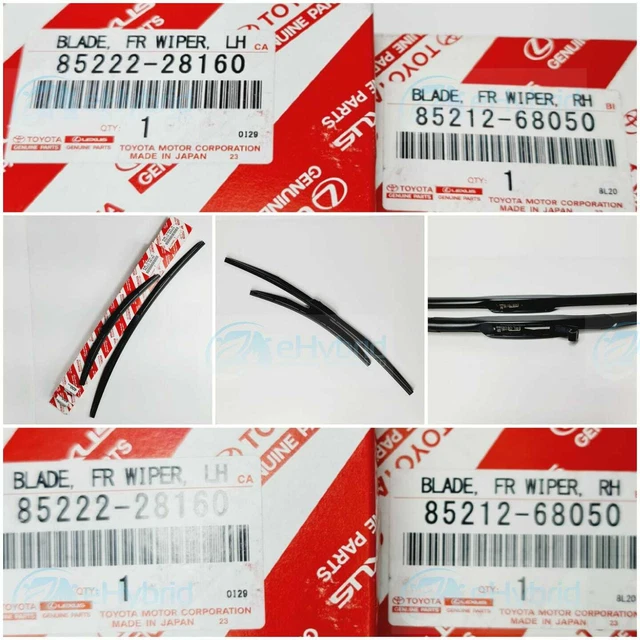 thumbnail image 2 of 3-Piece Front + Rear Wiper Blade Set For Toyota Prius 2003-2015 – 26" + 16" + 16", Aerodynamic, All-Season 2 of 4
