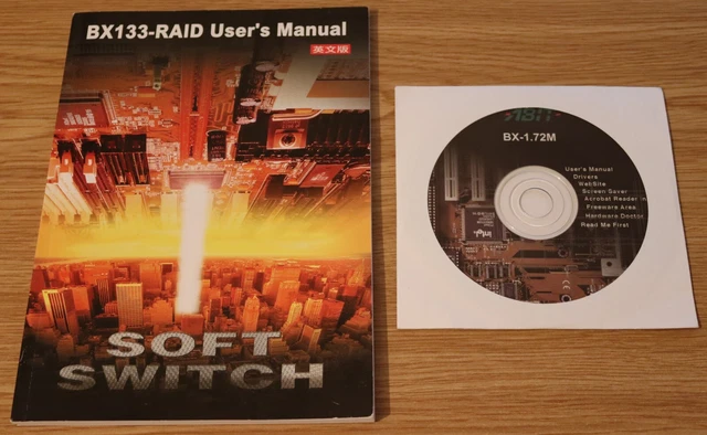 BX133-Raid. Manual and BX-1.72M Disc.
