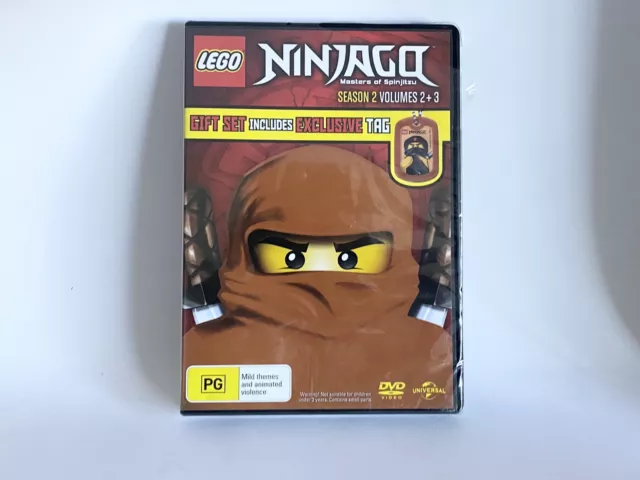 LEGO Ninjago Masters of Spinjitzu : Season 2 Vol 2-3 New Sealed PAL DVD